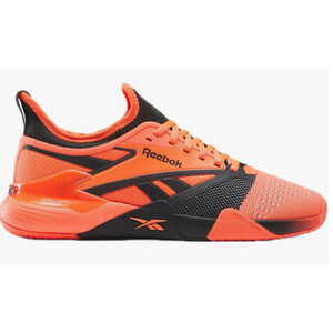 Reebok Unisex Nano Court Sneaker men's size 8.5 orange black